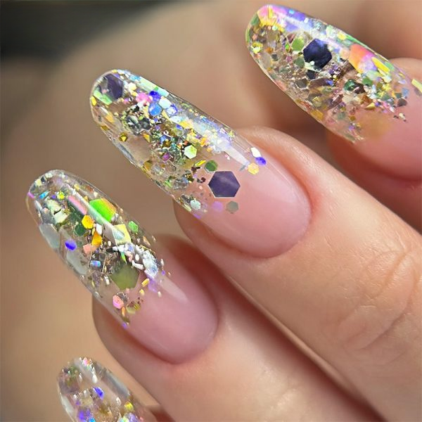 Nailixa® Crystal Snow – White Shimmer Builder Gel UV/LED