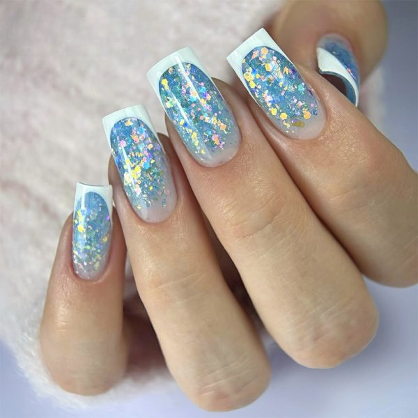 Nailixa® Ocean Stardust – Blue Glitter Builder Gel UV/LED