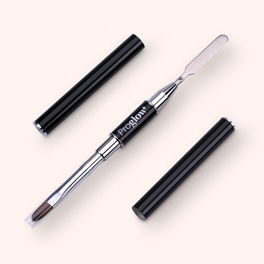 Nailixa® Duo Brush & Spatula – Size 6 for Hybrid Acrygel / Polygel