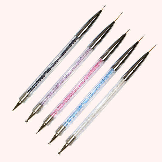 Nailixa® 5-Piece Nail Art Brush & Dotting Tool Set