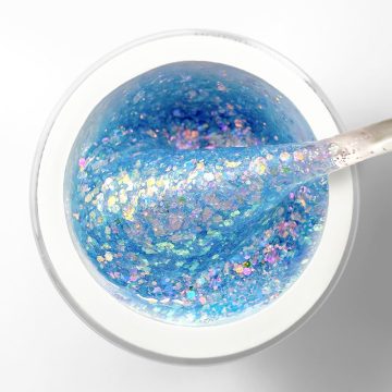 Nailixa® Ocean Stardust – Blue Glitter Builder Gel UV/LED