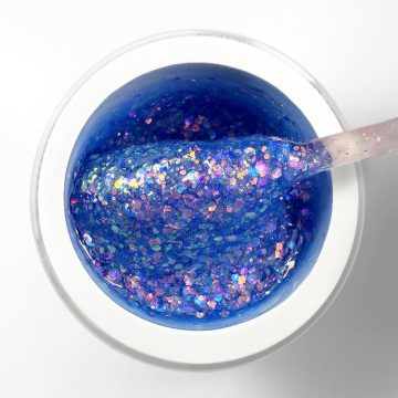 Nailixa® Midnight Galaxy – Deep Blue Glitter Builder Gel UV/LED