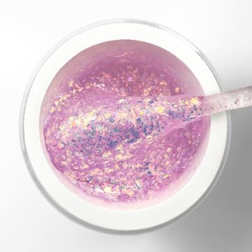 Nailixa® Cotton Candy Sparkle – Pink & Blue Glitter Builder Gel UV/LED