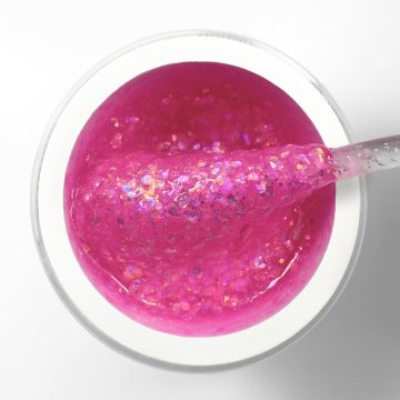 Nailixa® Magenta Galaxy – Pink Purple Glitter Builder Gel UV/LED